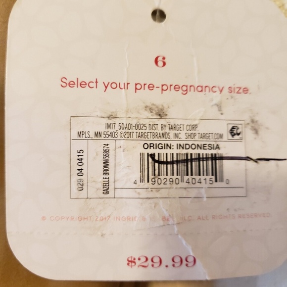 Ingrid & Isabel NWT Maternity Chino Pants Mid-Rise Skinny Size Small - Picture 5 of 8